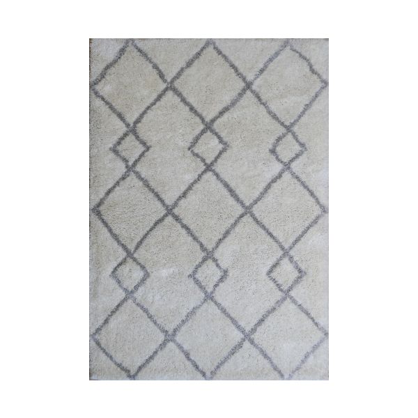 FLURRY 1010 IVORY SILVER FLOOR RUG 200x290cm