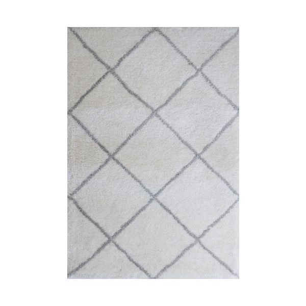 FLURRY 1015 IVORY SILVER FLOOR RUG 155x225cm
