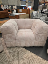 ZOE NATURAL FABRIC ARMCHAIR
