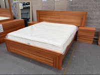 SAMMY WORMY CHESTNUT VENEER QUEEN 3PCE BEDROOM SUITE