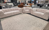 ZOE NATURAL FABRIC 3 SEATER