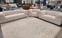 ZOE NATURAL FABRIC 3 SEATER