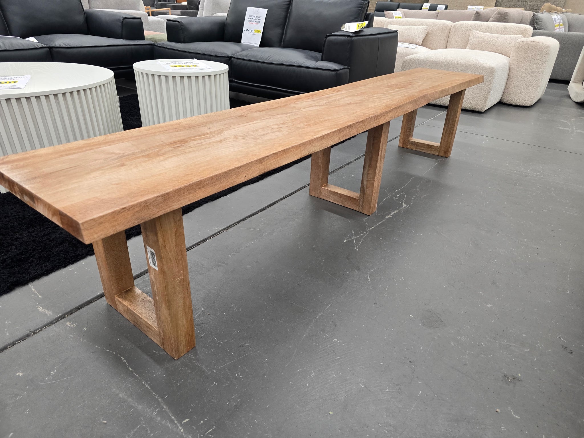 230cm TUSCANY LIVE EDGE DINING BENCH