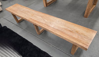 230cm TUSCANY LIVE EDGE DINING BENCH